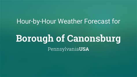 canonsburg weather hour by hour.